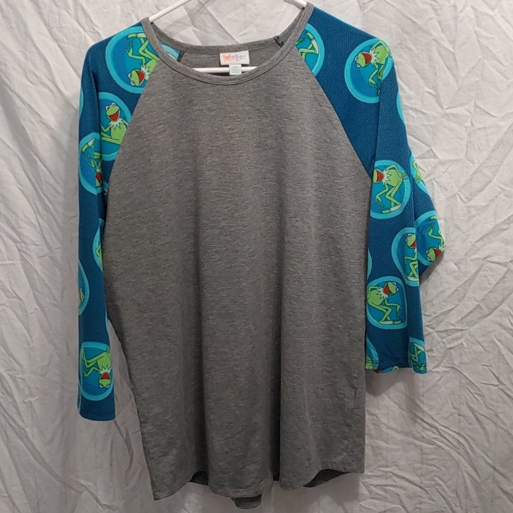 Any Item $10- Send an Offer (Purses Excluded)- Fun baseball T featuring Kermit